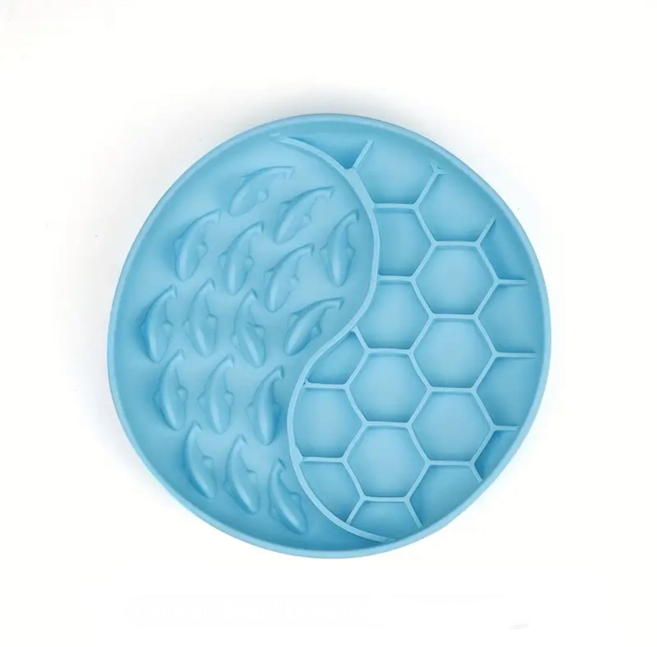 Tapis de léchage poisson bleu ciel