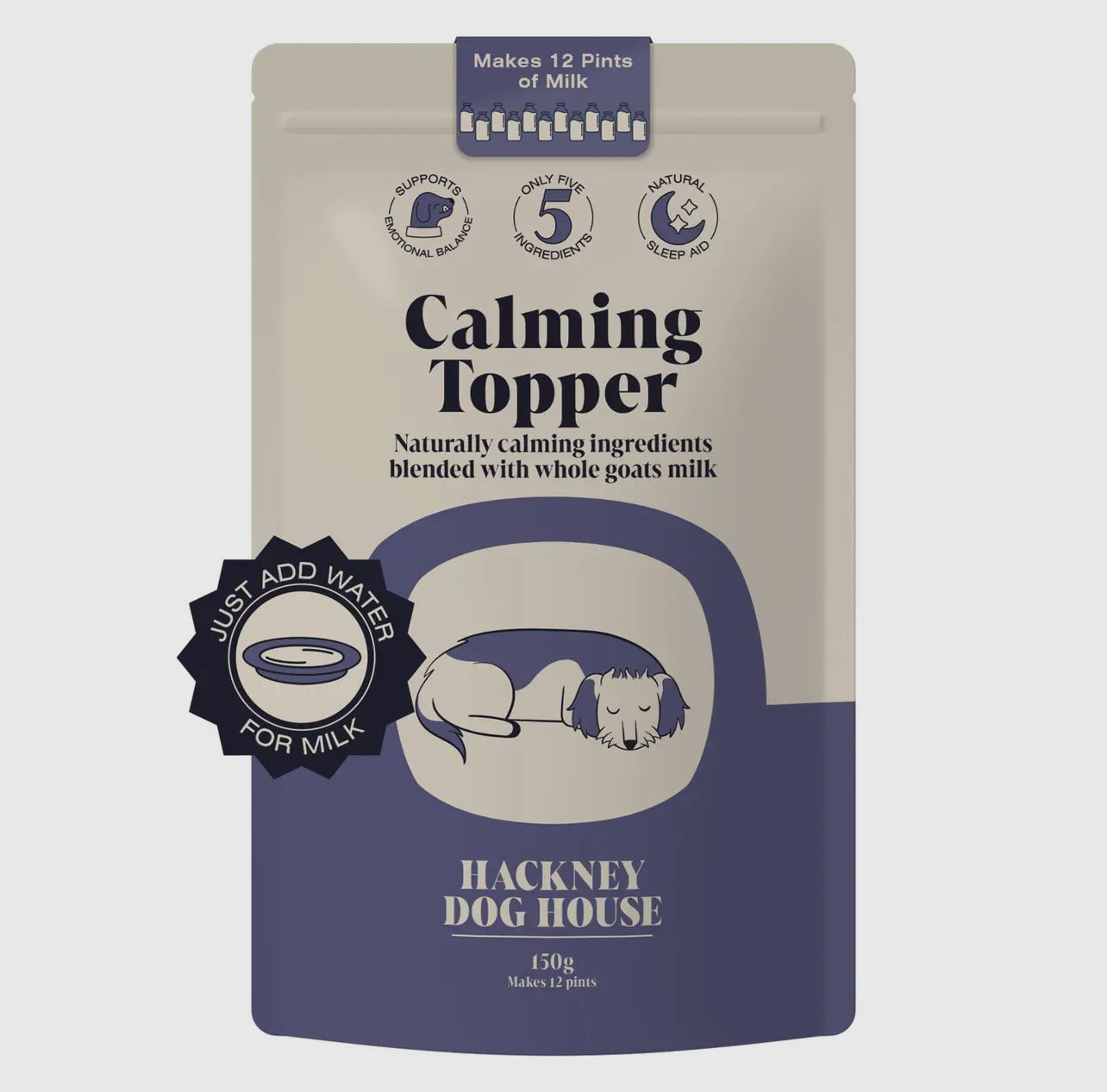 Poudre de lait de chèvre apaisante pour chiens