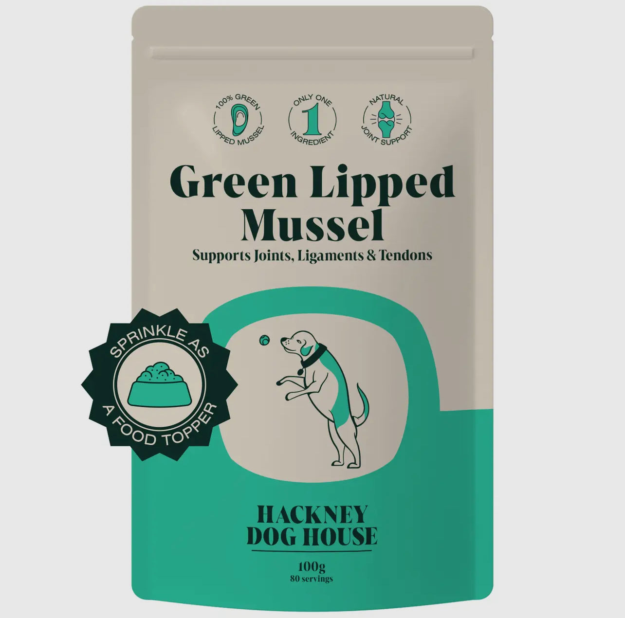 Poudre de moules vertes pour chien