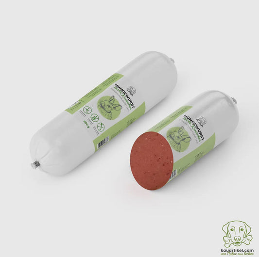 Saucisses pour chien Lapin 200g